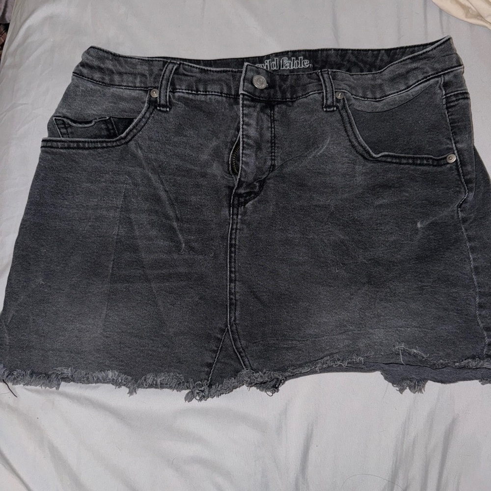 Mini black denim skirt 🖤